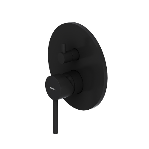 изображение 367100300 scandinavian pure, встраиваемый смеситель для ванной - душа, чёрный