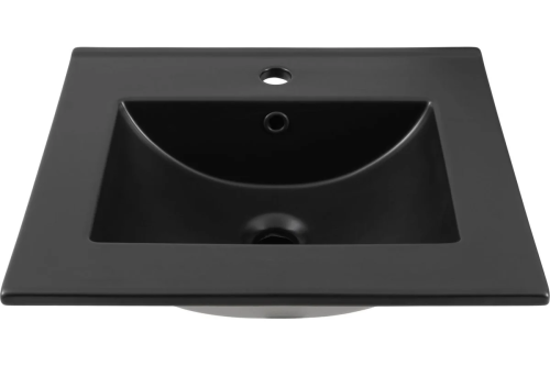 картинка Раковина-столешница Aquanet Flat 50 черный матовый 00329252 от магазина Сантехстрой