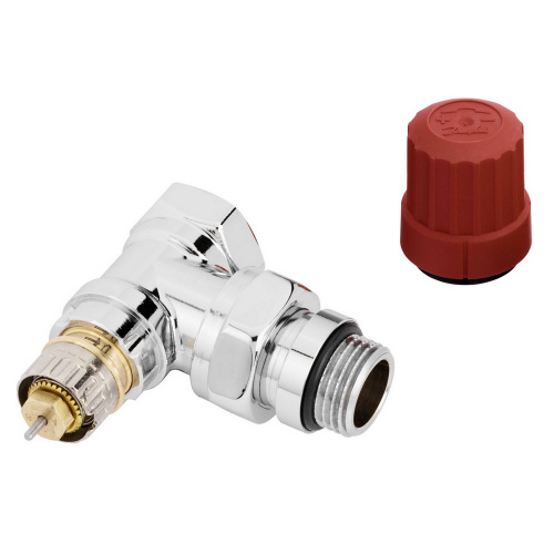 картинка Клапан Danfoss RA-NCX угловой, хромированный от магазина Сантехстрой