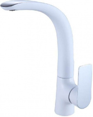 картинка смеситель для кухни aquanet af520-41сw белый