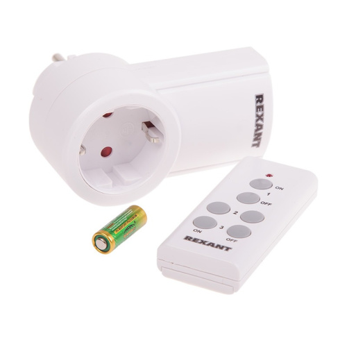 картинка Радиоуправляемая розетка c пультом RX-001 (один пульт,  одна розетка) от магазина Сантехстрой