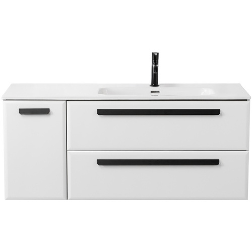 картинка Тумба под раковину Cezares Eco-Cer-N 120 R ECO-CER-N-1200-2C-1A-SO-BL-R подвесная Bianco Lucido без ручек от магазина Сантехстрой