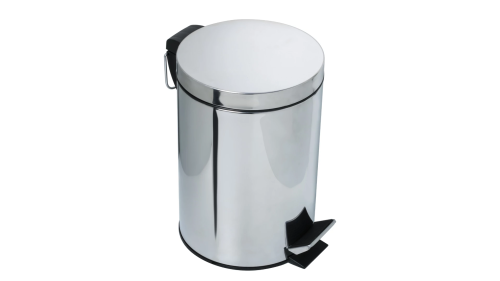 картинка Ведро с крышкой 5 л хром (FX-34024) от магазина Сантехстрой