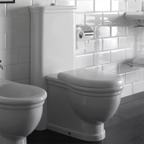 картинка GLOBO Paestum Унитаз напольный пристенный 57*38см, слив универсальный, с комплектом креплений, цвет: белый от магазина Сантехстрой