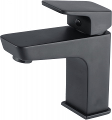 фотография смеситель для раковины aquanet af440-10b черный