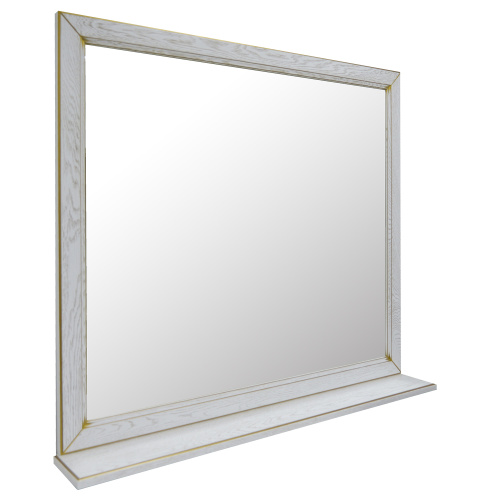 картинка Зеркало Loranto Пандора 1050х920 белое золото, массив Дуб (Зеркало) от магазина Сантехстрой