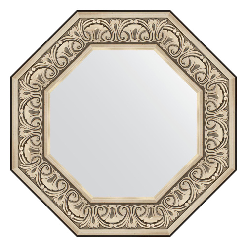 картинка Зеркало Evoform Octagon BY 3847 60x60 барокко серебро от магазина Сантехстрой