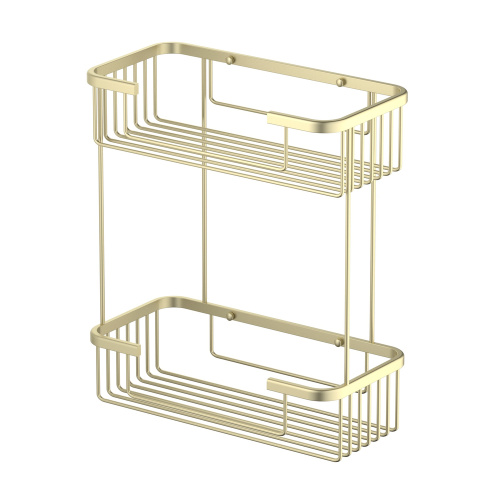 картинка Полка двойная Timo Saona золото матовое (13083/17) от магазина Сантехстрой