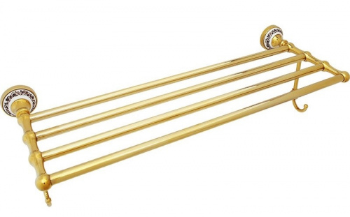картинка Полка для полотенец Fixsen Bogema Gold FX-78515G Золото от магазина Сантехстрой