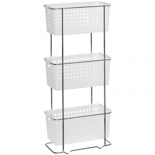 картинка Этажерка прямоугольная трехэтажная Grampus GR-812 от магазина Сантехстрой