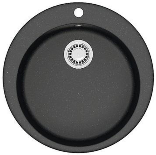 картинка Кухонная мойка AZARIO Vital 507x507x200 искусственный мрамор, цвет Черный (CS00078345) от магазина Сантехстрой