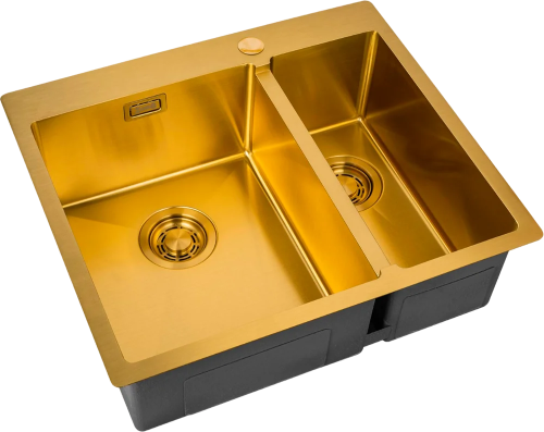 картинка Мойка кухонная Zorg Light ZL R 590-2-510-L BRONZE L, бронза от магазина Сантехстрой