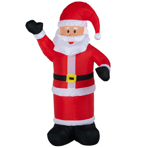 картинка 3D фигура надувная Дед Мороз приветствует,  размер 180 см,  внутренняя подсветка 5 LED,  компрессор с адаптером 12В,  IP 65 NEON-NIGHT от магазина Сантехстрой