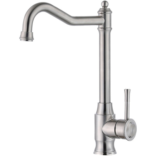 картинка смеситель для кухни zorg steel hammer sh 5208 inox нержавеющая сталь