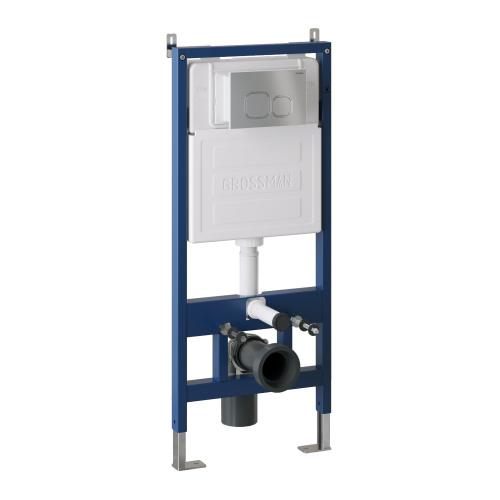 картинка Комплект 2 в 1: инсталляция GROSSMAN 900.K31.01.000+клавиша смыва Cosmo 700.K31.02.110.110 хром мато от магазина Сантехстрой