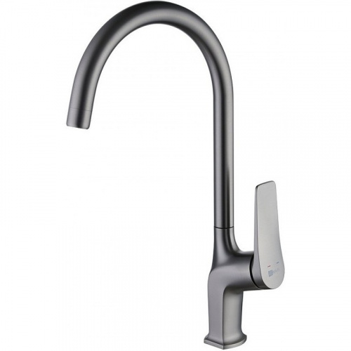 картинка смеситель для кухни lemark lm3705gm серый