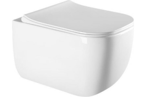 картинка Подвесной безободковый унитаз Art&Max MONZA с креплением AM232CHR от магазина Сантехстрой