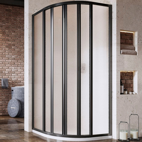 картинка Душевой уголок Ravak Supernova SKKP6-90 90x90 3207O302ZG профиль Черный стекло Grape от магазина Сантехстрой