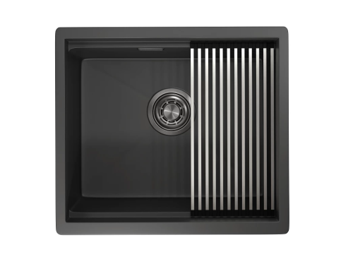 картинка Кухонная мойка GRANULA (5045U, ЧЕРНЫЙ МАТОВЫЙ) от магазина Сантехстрой