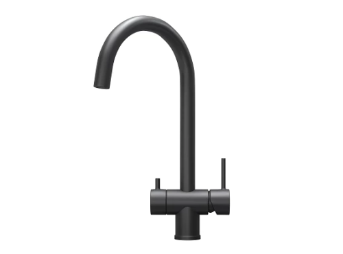 картинка Смеситель для кухни GRANULA (7104, ЧЕРНЫЙ МАТОВЫЙ) от магазина Сантехстрой