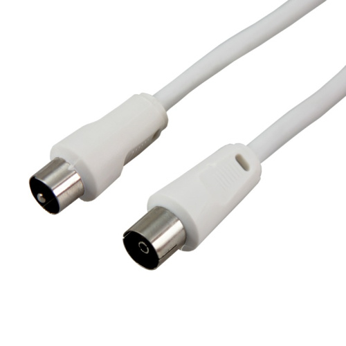 картинка Шнур ТВ гнездо - ТВ штекер,  длина 10 метров,  белый REXANT от магазина Сантехстрой