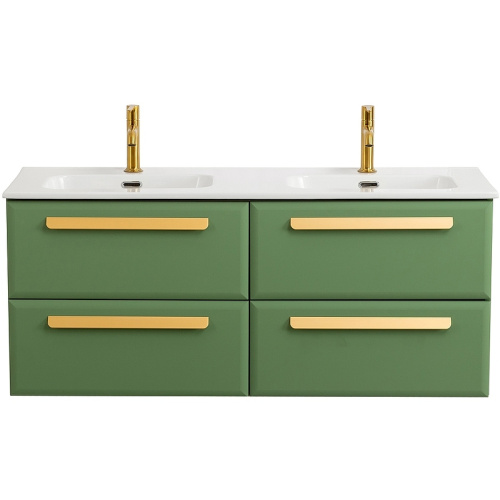 картинка Тумба под раковину Cezares Eco-Cer-N 120 ECO-CER-N-1200-4C-SO-2-PS-P подвесная Фисташковый Софт без ручек от магазина Сантехстрой