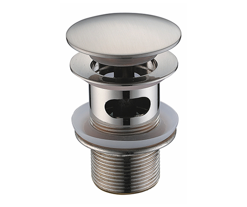 картинка Донный клапан WasserKRAFT A073 click-clack Никель от магазина Сантехстрой