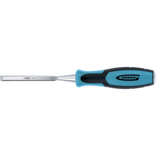 картинка Долото-стамеска Piranha, 10 мм, двухкомпонентная эргономичная рукоятка Gross от магазина Сантехстрой