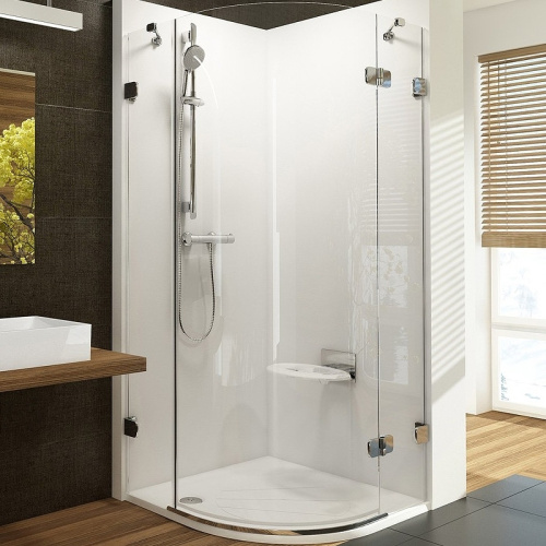картинка Душевой уголок Ravak Brilliant BSKK3-90 90х90 R 3UP77A00Y1 профиль Хром стекло Transparent от магазина Сантехстрой
