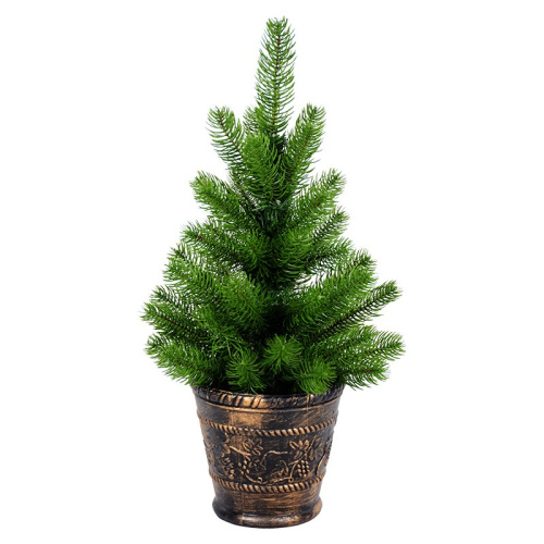 картинка Елочка 45см в пластиковом горшке,  Литая от магазина Сантехстрой