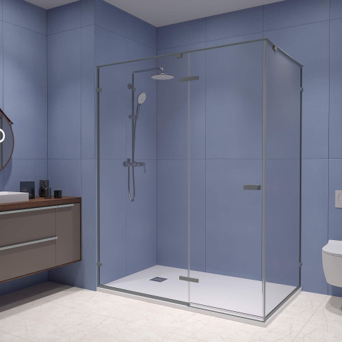 картинка Душевой уголок RGW SV-040-Gr 120* 90*200 профиль Серый стекло Прозрачное от магазина Сантехстрой