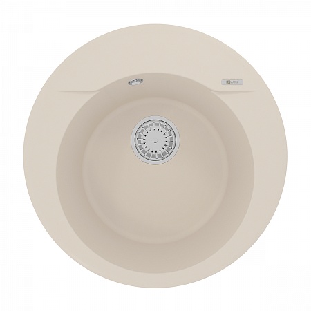 картинка Кухонная мойка Lemark SULA 500 врезная круглая из кварцгранита цвет: Шампань  (9910006) от магазина Сантехстрой