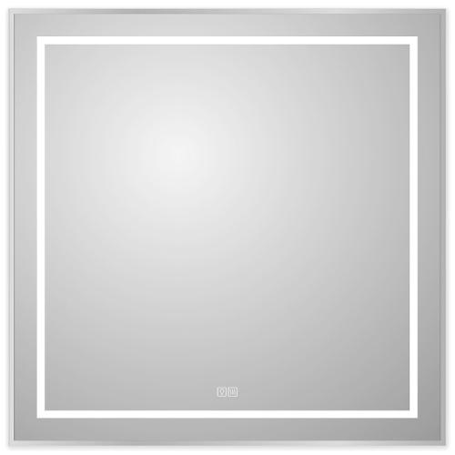 картинка Зеркало BelBagno Kraft 80 SPC-KRAFT-800-800-LED-TCH-WARM с подсветкой Сатин с сенсорным выключателем и подогревом от магазина Сантехстрой