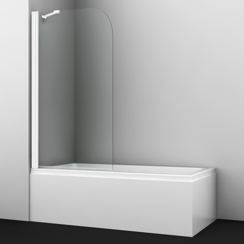 картинка Leine 35P01-80WHITE Fixed Стеклянная шторка на ванну от магазина Сантехстрой