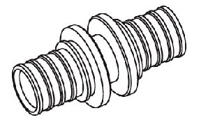 картинка Муфта соед. переходная  40х3,7 - 32х2,9 мм  (нов.арт.169017-001) от магазина Сантехстрой