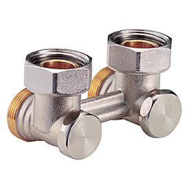 картинка Узел нижнего подключения, R388, угловой H-образный, 3/4", 3/4", Н ЕК-НГ от магазина Сантехстрой