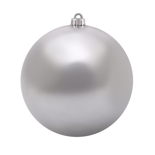 картинка Елочная фигура Шар,  20 см,  цвет серебряный глянцевый от магазина Сантехстрой