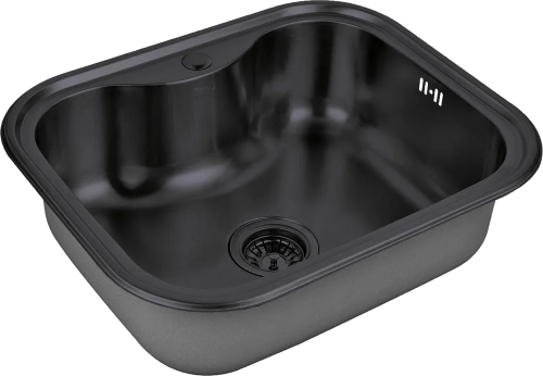 картинка Мойка кухонная Zorg Inox PVD SZR 5848 GRAFIT графит от магазина Сантехстрой