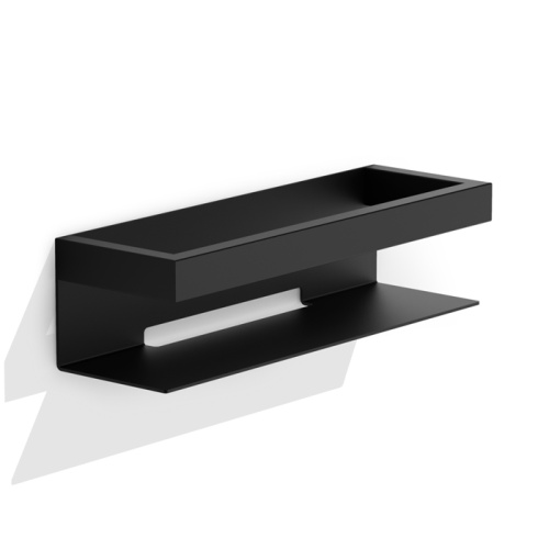 картинка DECOR WALTHER CONTRACT Полка для душа 300х95х80 мм., цвет черный матовый от магазина Сантехстрой