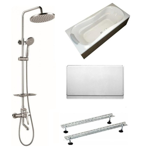 картинка Комплект SAN12 - Акриловая ванна Ravak + Панель боковая Ravak + Душевая система Lemark + Подарок! Ножки для акриловой ванны Ravak от магазина Сантехстрой