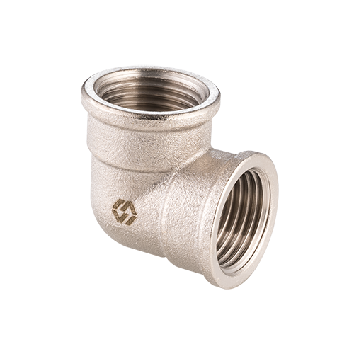 картинка Угольник, 1", ВВ, латунь никелированная от магазина Сантехстрой