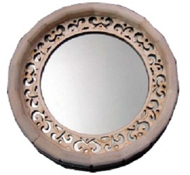 картинка Зеркало Бочонок большое резное ЗБ-БР г. Муром от магазина Сантехстрой