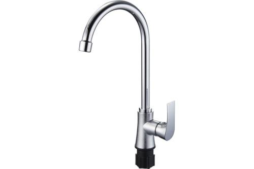 картинка смеситель для кухни g-lauf solone с поворотным изливом, хром fab4-a020