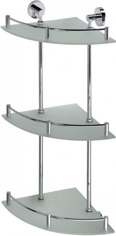 картинка Полка угловая стеклянная 27х27 см Bemeta Omega 104202152 от магазина Сантехстрой