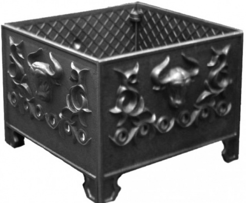 картинка Мангал квадратный сборный МКС-1 (355х355х270) Рубцовск от магазина Сантехстрой