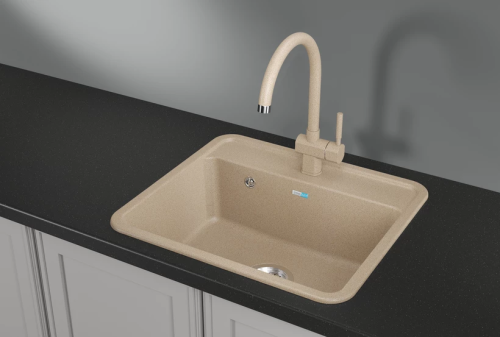 картинка Кухонная мойка GRANULA Стандарт (5601, БЕЖЕВЫЙ) от магазина Сантехстрой