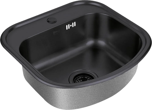 картинка Мойка кухонная Zorg Inox PVD SZR 4749 GRAFIT графит от магазина Сантехстрой