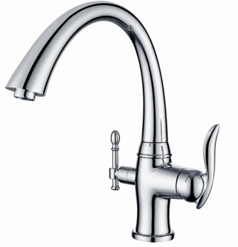 картинка смеситель для кухни zorg zr 340 yf хром