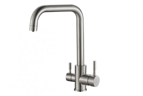 картинка смеситель для кухни zorg sh 715 inox хром