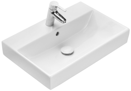 картинка Раковина мебельная Roca OLETA 60х39х16.3, фарфор, цвет Белый (7.3274.C.400.Y) от магазина Сантехстрой